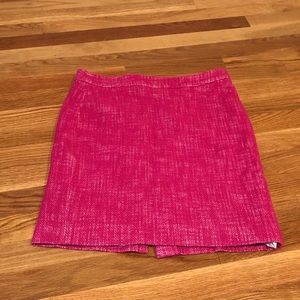Banana Republic Pink Tweed Pencil Skirt